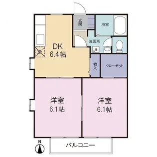 エスポワール西浦和【1階】の間取り