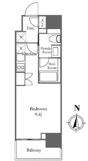 ザ・パークワンズ芝公園【8階】の間取り