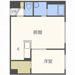 ドリホ豊平公園A【1階】の間取り