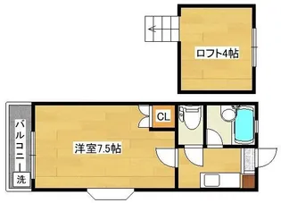 リファレンス企救丘B【2階】の間取り