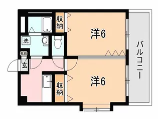 サンステージ荒田【4階】の間取り