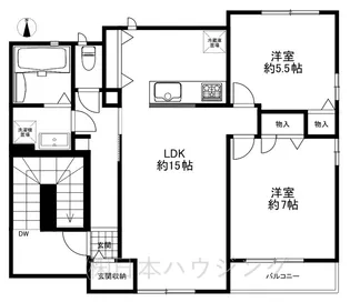 ルアンラルーン【3階】の間取り