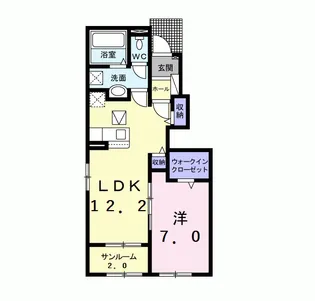 イマージュ デ ポワール【1階】の間取り