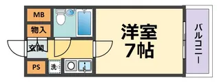 メインステージ武庫川【6階】の間取り