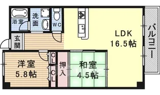 グランドール南野【2階】の間取り
