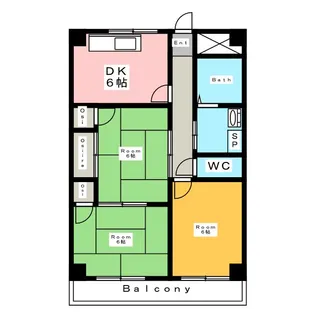 サンセリテ【3階】の間取り