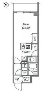 ルネサンスコート新宿余丁町【2階】の間取り