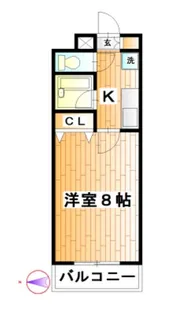 リバーウエストハヤマ【3階】の間取り