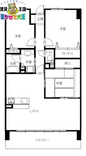 サーパス福田【5階】の間取り