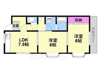 グリーンハイツ栄【2階】の間取り