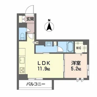 ユーグレイス東島田【4階】の間取り
