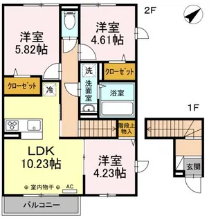 ラフィネ【2階】の間取り
