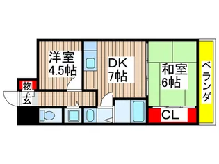 ベルハイム平井【2階】の間取り