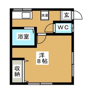 下地アパート【1階】の間取り