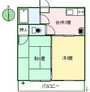 第3コーポ甲斐【3階】の間取り