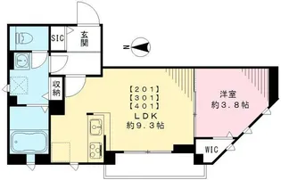 プランドール赤羽【2階】の間取り
