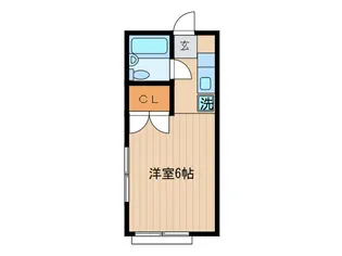 五鈴ハイツ【2階】の間取り