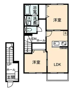 ホワイトヒル【2階】の間取り