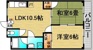 トーアイマンション【2階】の間取り