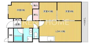 ハイグレード志紀【6階】の間取り