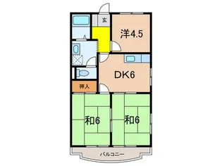 クラスター坂西【2階】の間取り