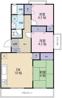 ハイツあすか【2階】の間取り
