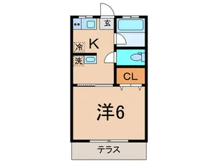 元芝コ-ヨ-ハイツ【1階】の間取り