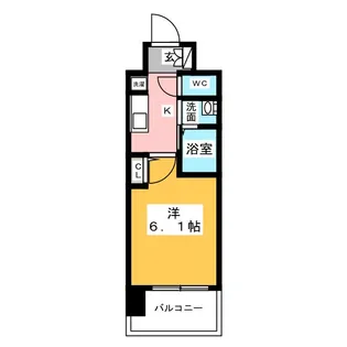 エステムコート名古屋栄プレシャス【3階】の間取り