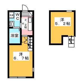 マ・ピエス府中四谷【2階】の間取り