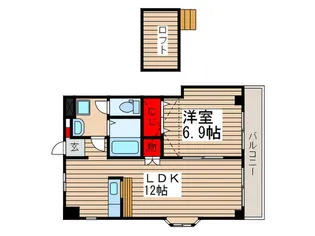 コルナ津田沼【2階】の間取り