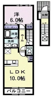スプリング グレイス【2階】の間取り