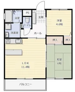 サニーフラット松川前【2階】の間取り