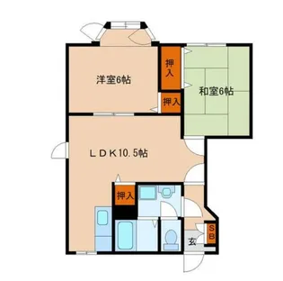 ウェストラビィ【1階】の間取り