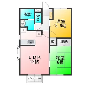 ベルシオンプレジール【1階】の間取り