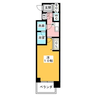 プレサンスジェネ千種内山II【6階】の間取り