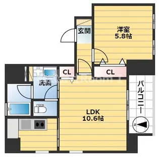 アライアンス船場【7階】の間取り