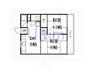柿ノ本ハイツ【2階】の間取り