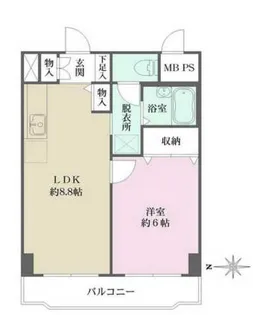 シェソワ百人町【3階】の間取り