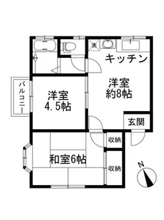 ハックベリーハウス【2階】の間取り