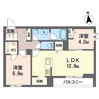 メゾンリーガ【2階】の間取り