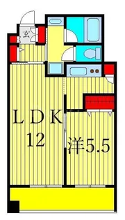 カスタリア荒川【6階】の間取り