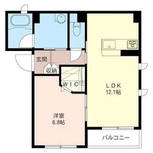 ホワイトビレッジ【1階】の間取り