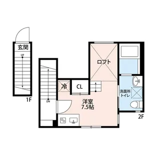 Blanc de blancs(ブランドゥブラン)【2階】の間取り