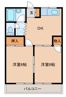 マリンハイツ【2階】の間取り