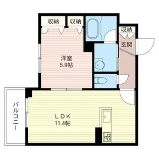 エトワール【3階】の間取り