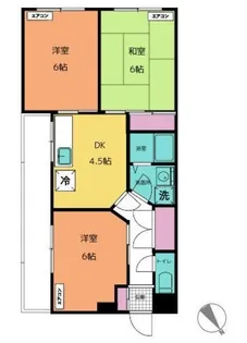 ルージュブランK【5階】の間取り