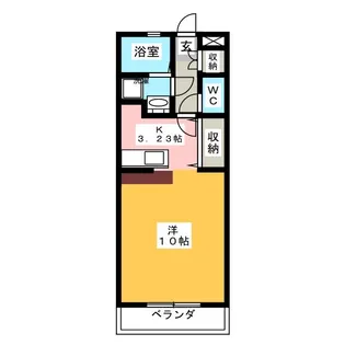 中嶋ハイツIIA【2階】の間取り