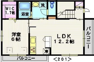 ヴァンベール【2階】の間取り