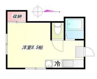 石田コーポ【3階】の間取り