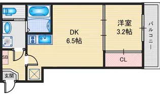 ハーモニーテラス中島町【2階】の間取り